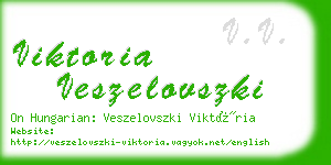 viktoria veszelovszki business card